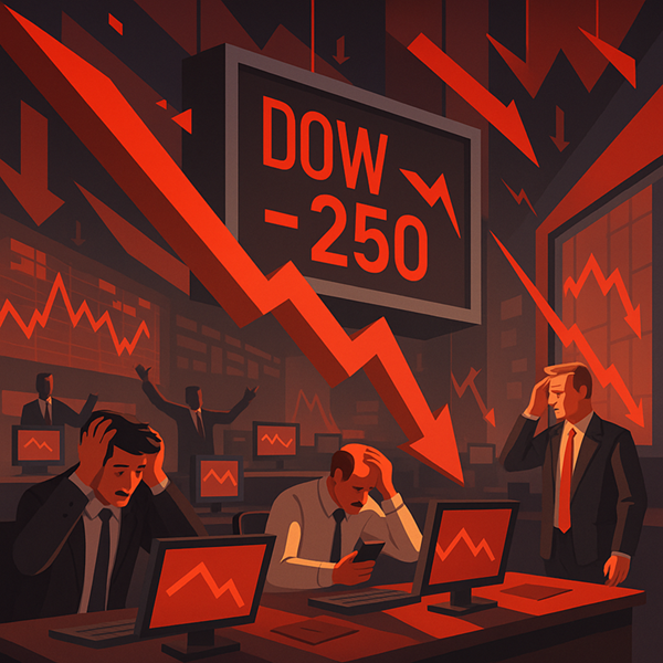 Dow Drops 250 Points as Trump Intensifies Tariff Threats